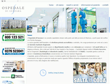 Tablet Screenshot of ospedaledisuzzara.it